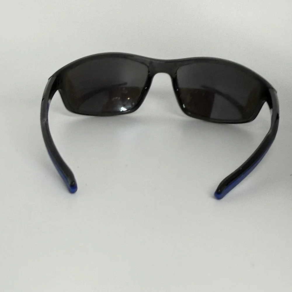 X-Loop 8X2676-CLR-MIX‎ Cat.3 Sport Sunglasses Black Blue Mirror Lens Mens Wrap